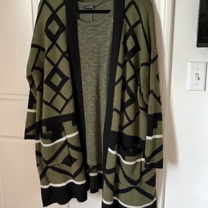 Madison Lilly cardigan with paper noon sleeveless top